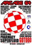 arcade 64 rave party poster - click to enlarge