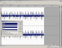 sound forge synthesiser sample creation by find and extract region